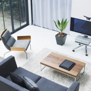 Salón moderno preparado con home staging